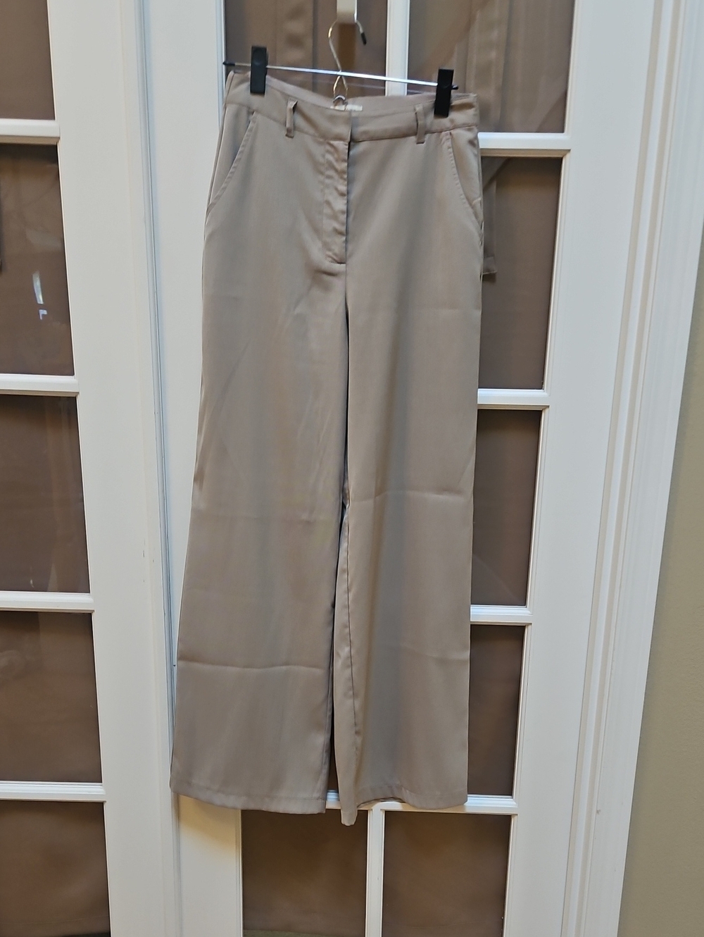 Max Studio Neutral-Taupe Wide Leg Pants